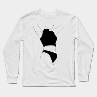 woman silhouette Long Sleeve T-Shirt